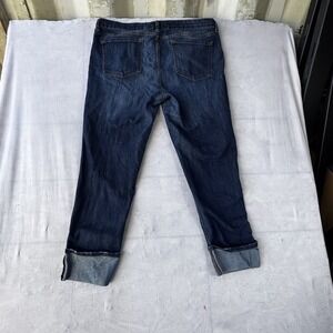 GAP Jeans Womens 14 Blue Denim Casual Everyday Wear Straight Heritage Cuff Hem